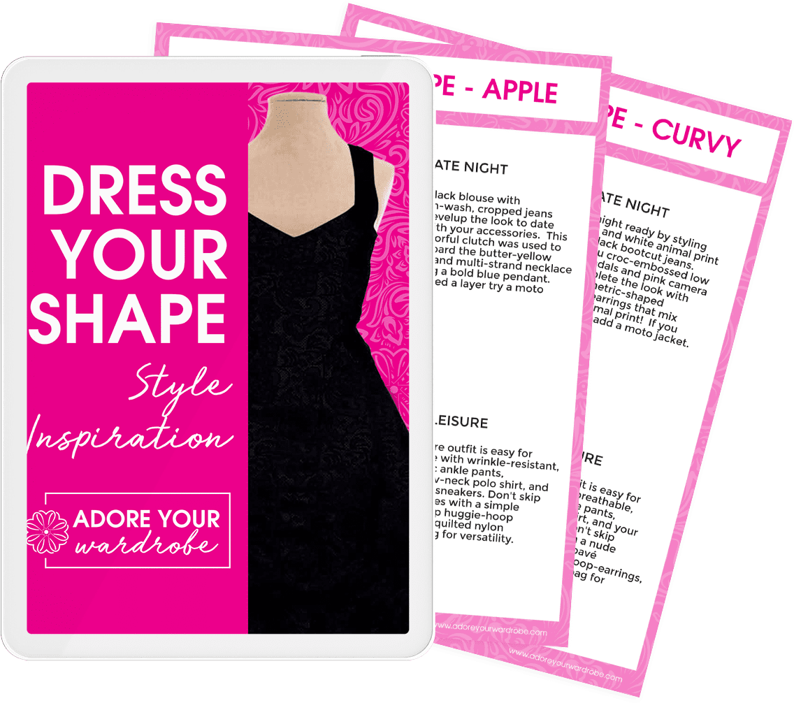 iPad preview of Dress Your Shape ebook.